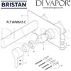 Bristan Flute Wall Mounted Basin Mixer Tap Spares
